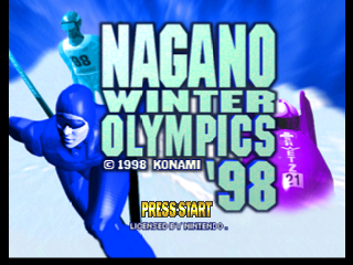 Nagano Winter Olympics '98 (Europe) Title Screen